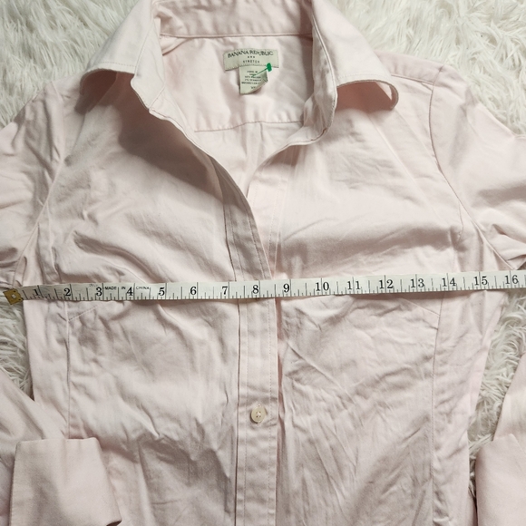 Banana Republic Women's Quarter Sleeve Button Down Shirt XS - Picture 7 of 8